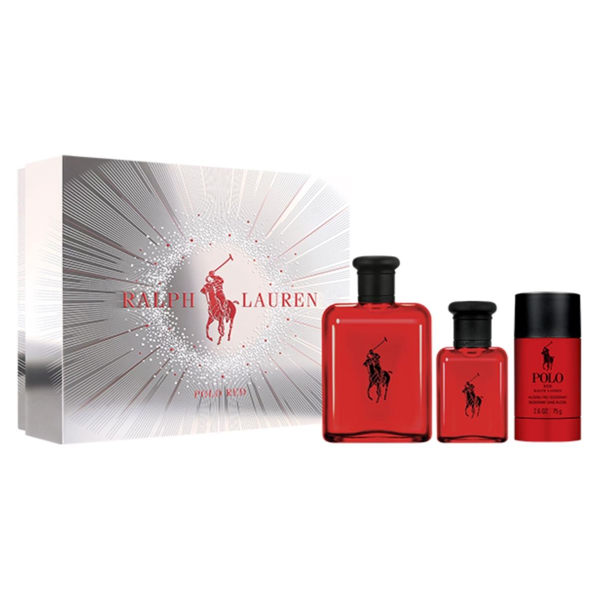 RALPH LAUREN - Set Perfume Polo Red EDT 125ml + 40ml + Desodorante Ralph Lauren