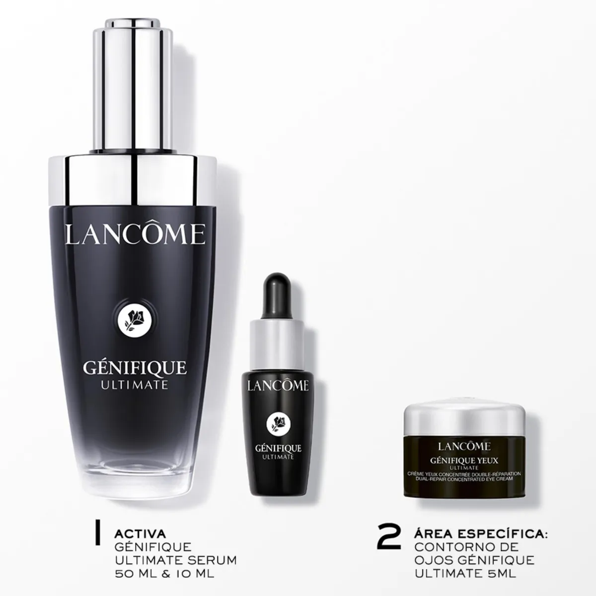 LANCOME - Set Rutina Antiedad Génifique Ultimate Serum 50ml Edición Limitada