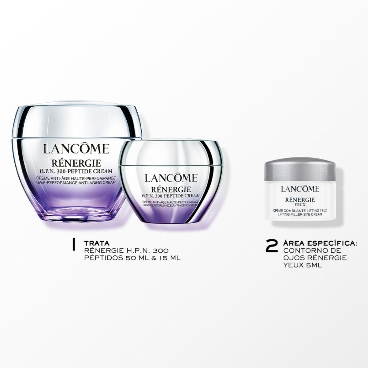 LANCOME - Set Rutina Antiedad Rénergie H.P.N. 300 Péptidos 50ml  Edición Limitada