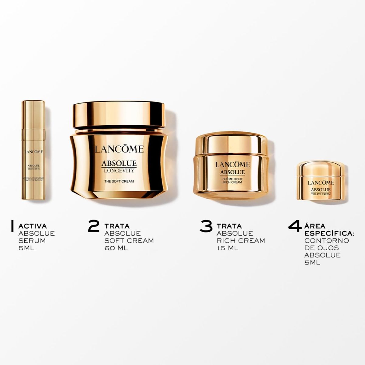LANCOME - Set Rutina Antiedad Absolue Soft Cream 60ml  Edición Limitada