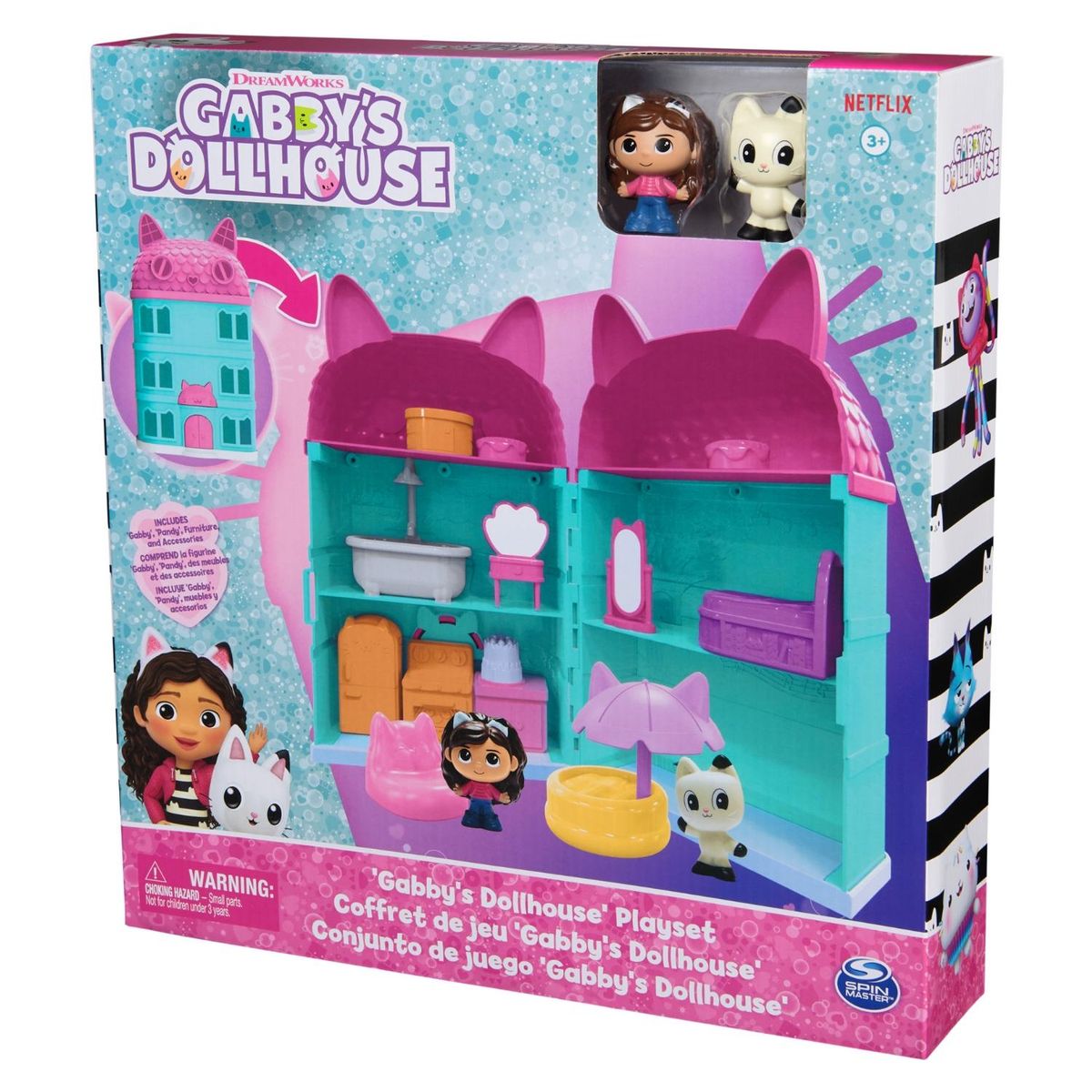 GABBYS DOLLHOUSE - Mini Dollhouse Playset Gabbys Dollhouse