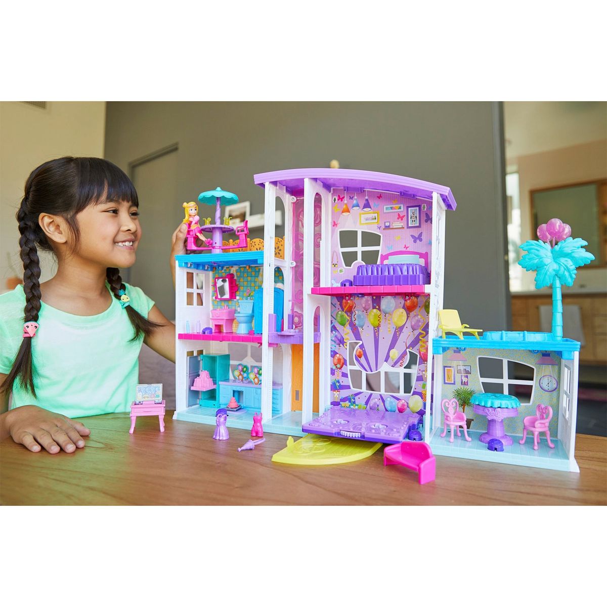 POLLY POCKET - Muñeca Mega Casa De Sorpresas Polly Pocket