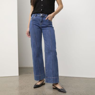 Imagen 1 del producto Jeans Straight Tiro Medio Mujer