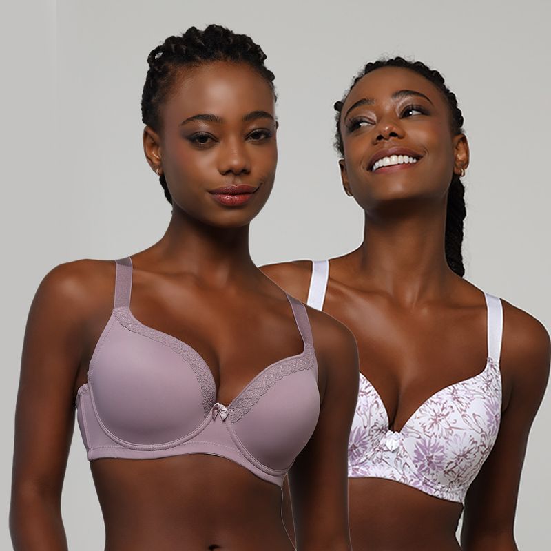 INTIME - Pack 2 Sostén Copa D Mujer Intime
