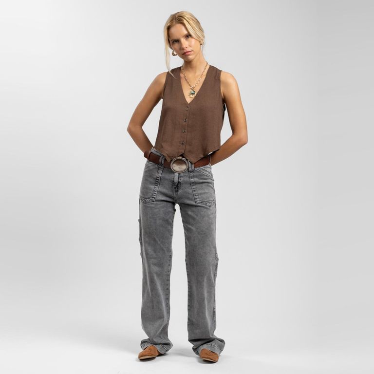 Vest Pipa Chocolate Mujer