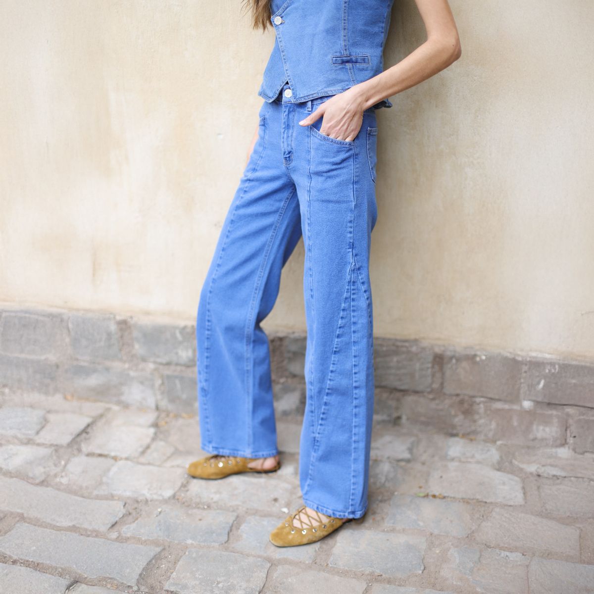 MARINA MIA - Jeans Lorea Celeste Mujer Marina Mia