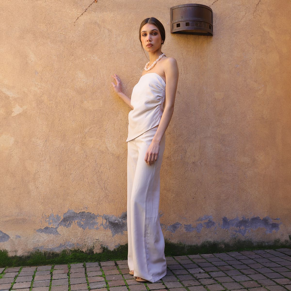 MARINA MIA - Pantalón Relax Tiro Medio Mujer Marina Mia