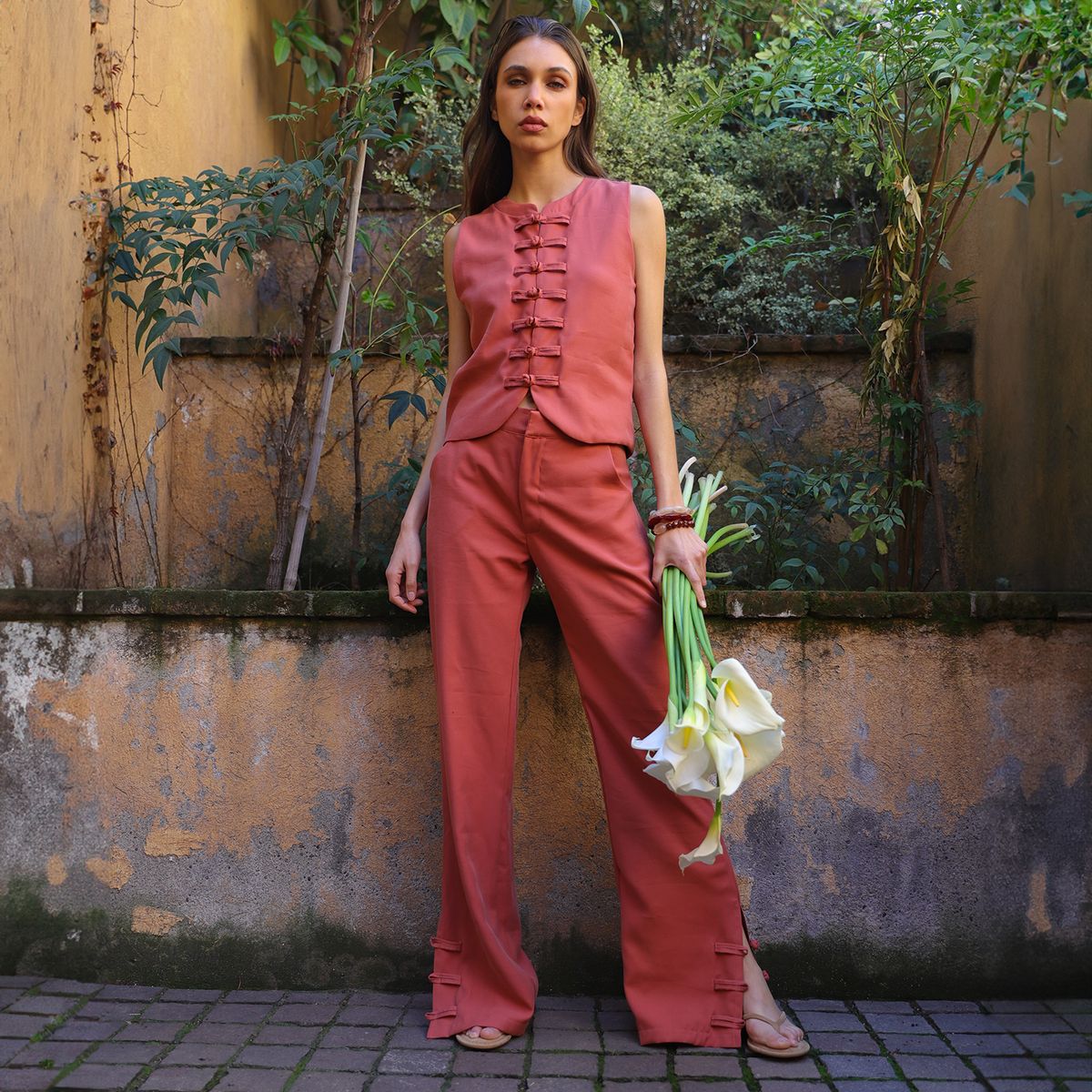 MARINA MIA - Pantalón Relax Fit Mujer Marina Mia