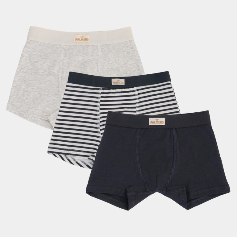 Pack De 3 Boxers Nino Algodon Gris 2 2