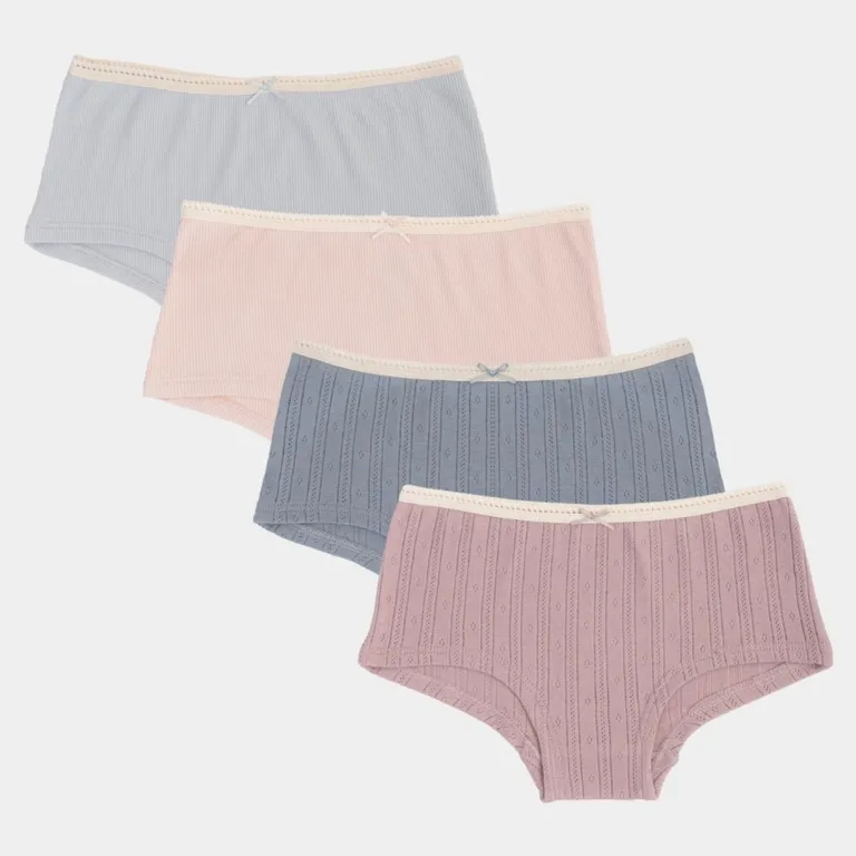 Pack De 4 Calzones Niña Algodón