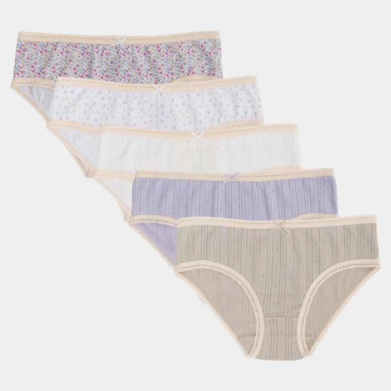 Pack De 5 Calzones Niña Algodón