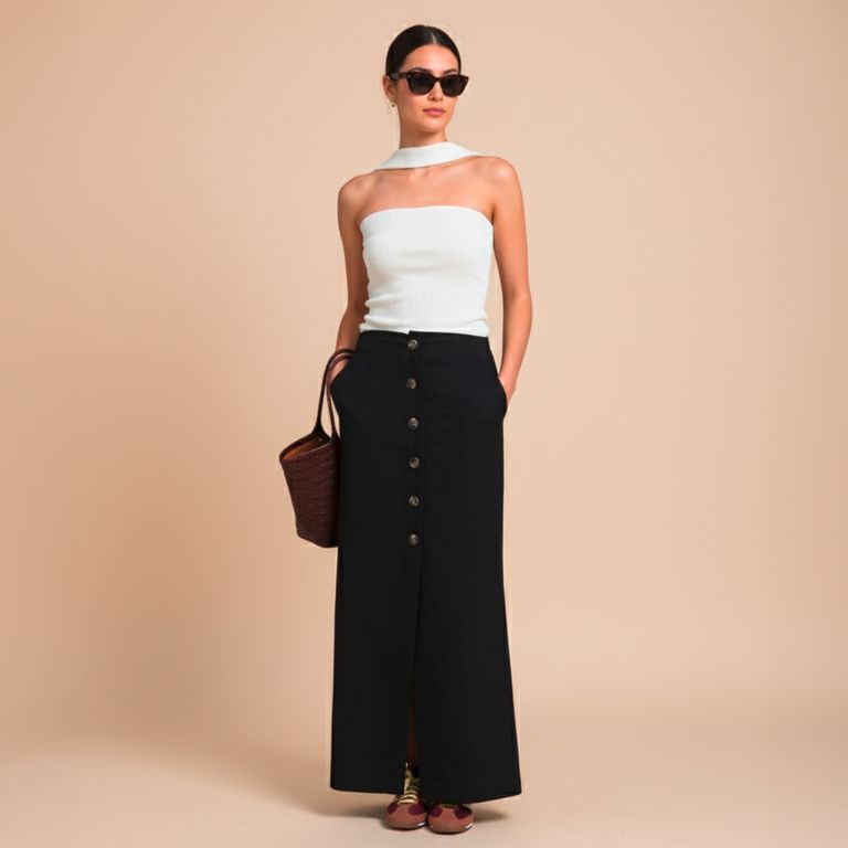 OCHI AND CO Falda Algodón Mujer