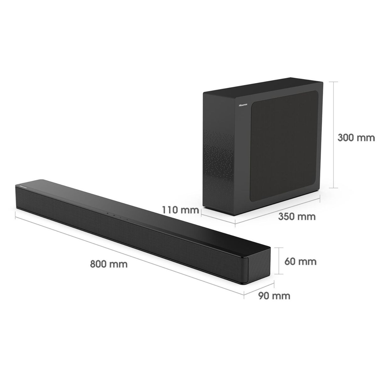 HISENSE - Soundbar y Subwoofer Bluetooth HS2100 2.1 Hisense