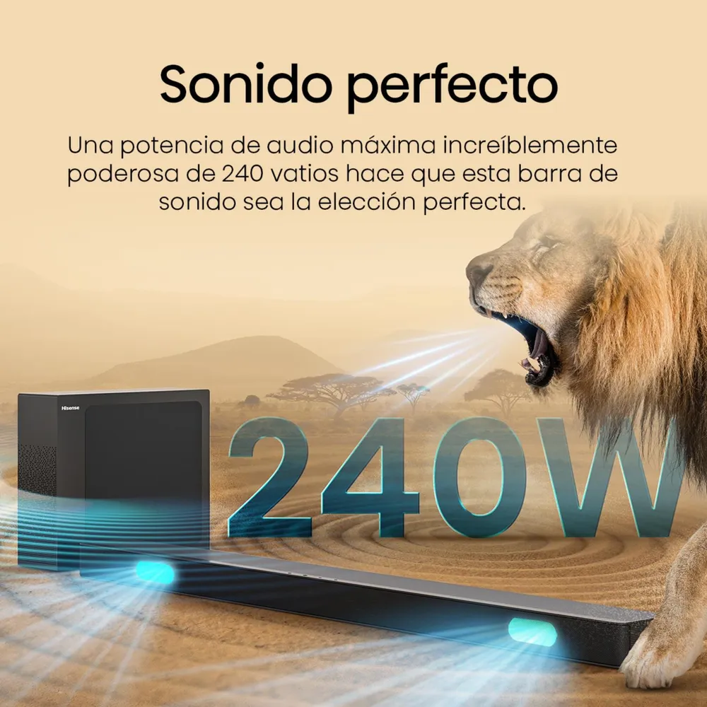 Hisense Soundbar HS2100 Negro, foto 7