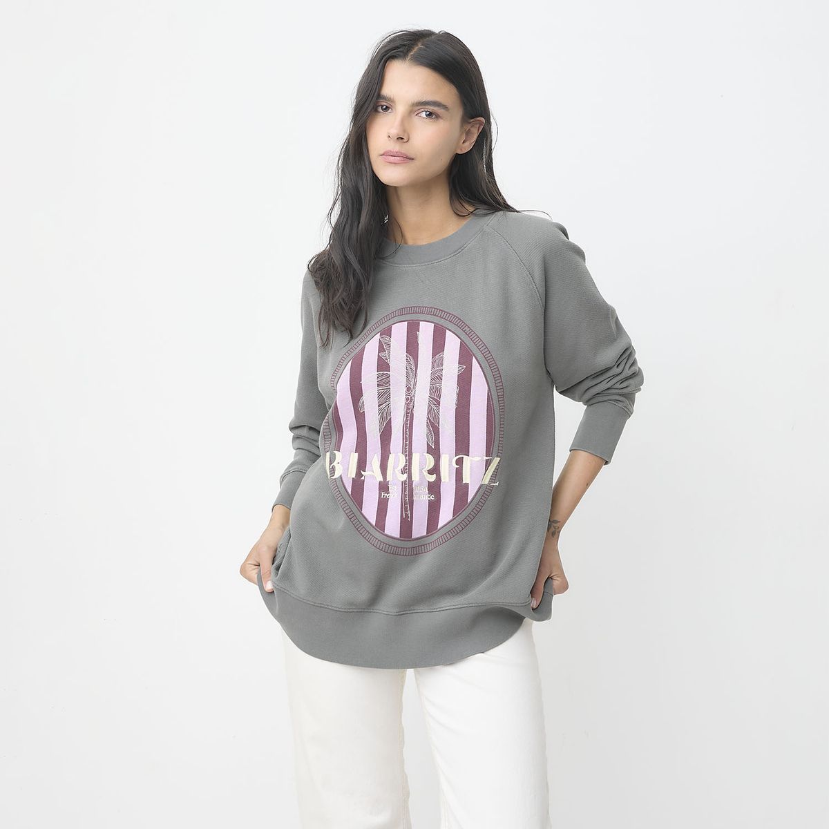 MALVA - Polerón Algodón Mujer Malva