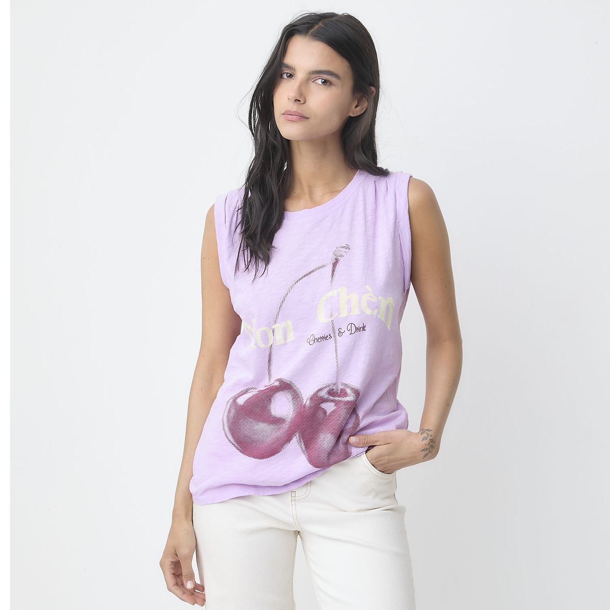 MALVA - Polera Algodón Mujer Malva