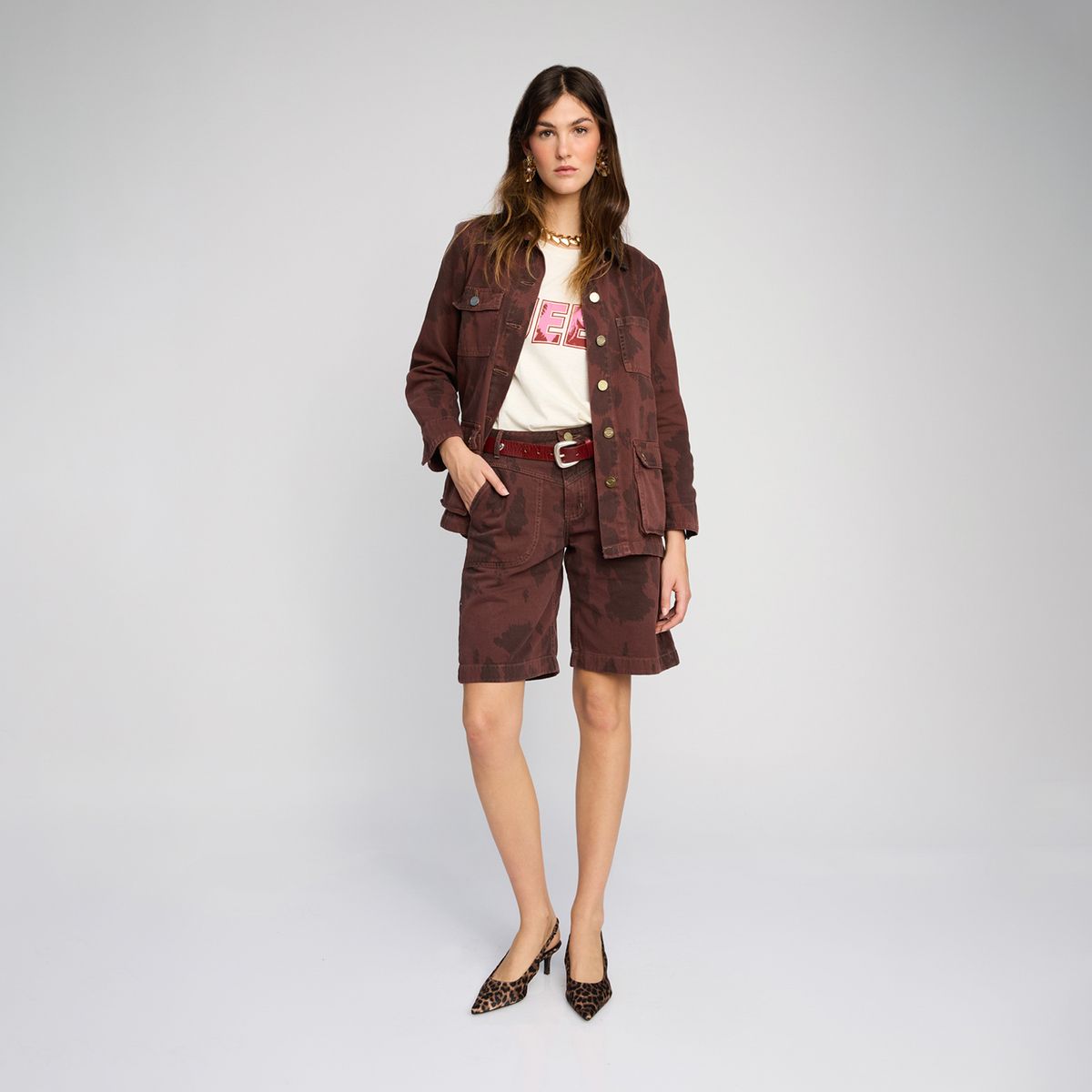 MALVA - Chaqueta Algodón Mujer Malva