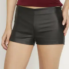 SYBILLA - Micro Short Cuero Effect Mujer