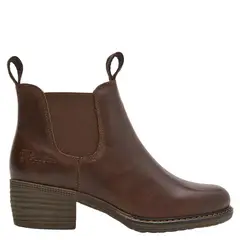 PANAMA JACK - Botin Mujer Cuero Café Oscuro
