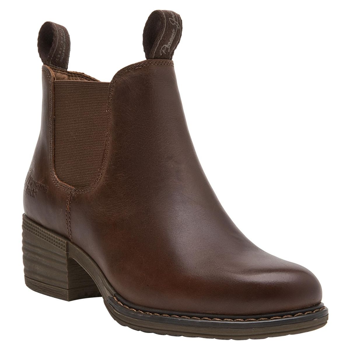 PANAMA JACK - Botin Mujer Cuero Café Oscuro Panama Jack