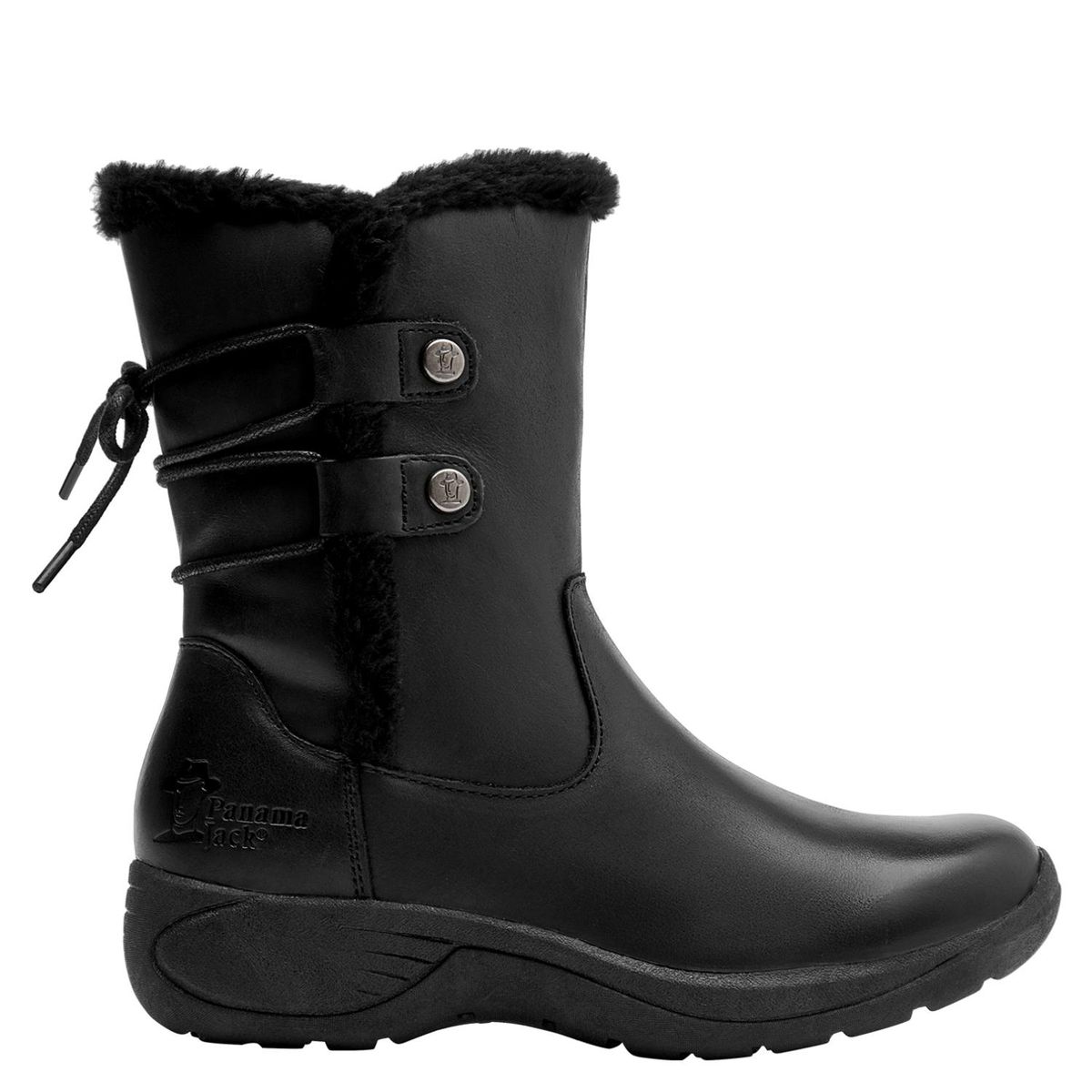 PANAMA JACK - Bota Mujer Cuero Negro Panama Jack