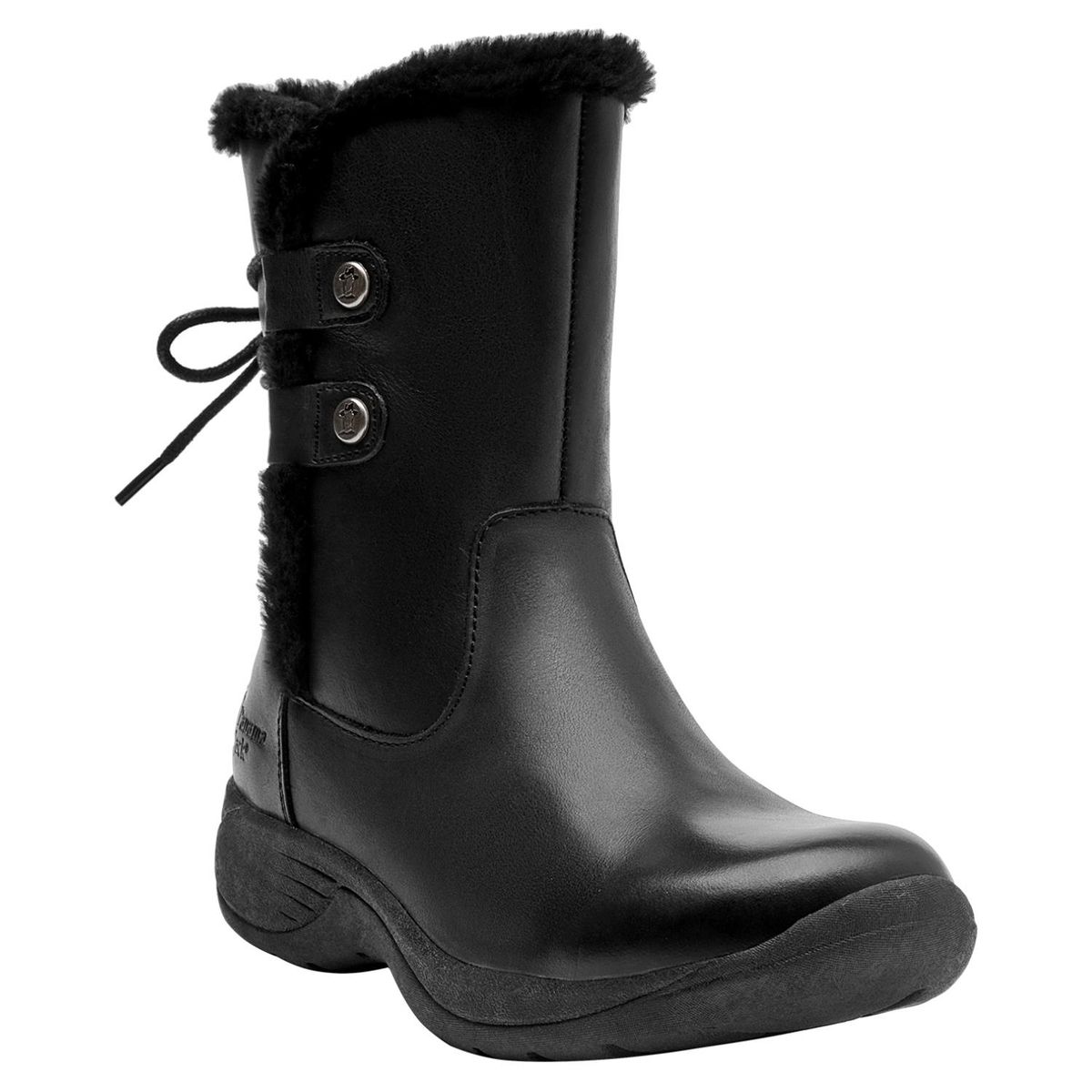 PANAMA JACK - Bota Mujer Cuero Negro Panama Jack