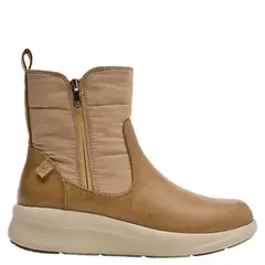 16 HRS - Botin Mujer Cuero Beige