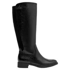 16 HRS - Bota Mujer Cuero Negro