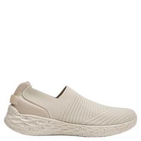 Zapatilla Urbana Mujer Cuero Beige