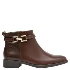 16 HRS - Botin Mujer Cuero Café