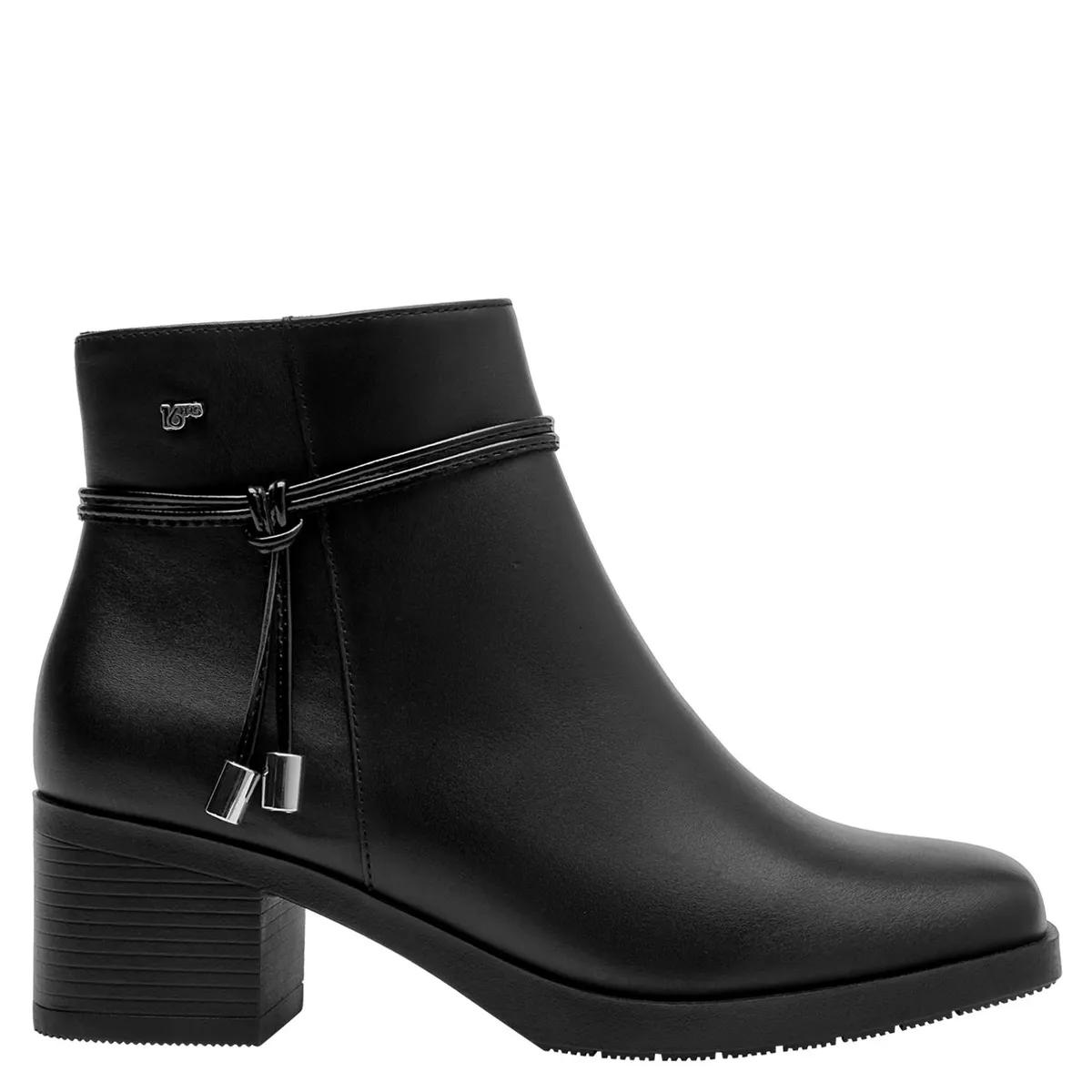 16 HRS - Botin Mujer Cuero Negro 16 Hrs