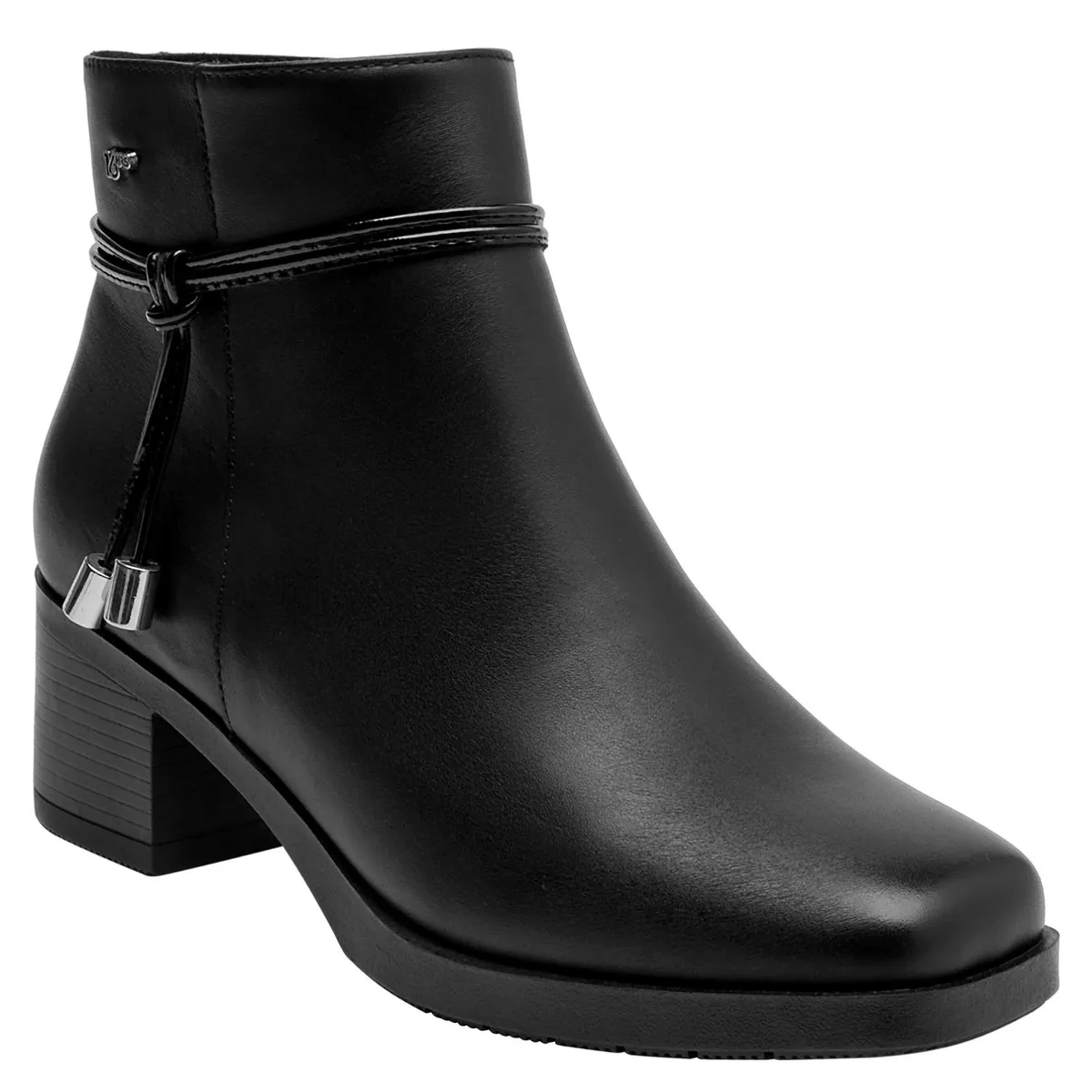 16 HRS - Botin Mujer Cuero Negro 16 Hrs