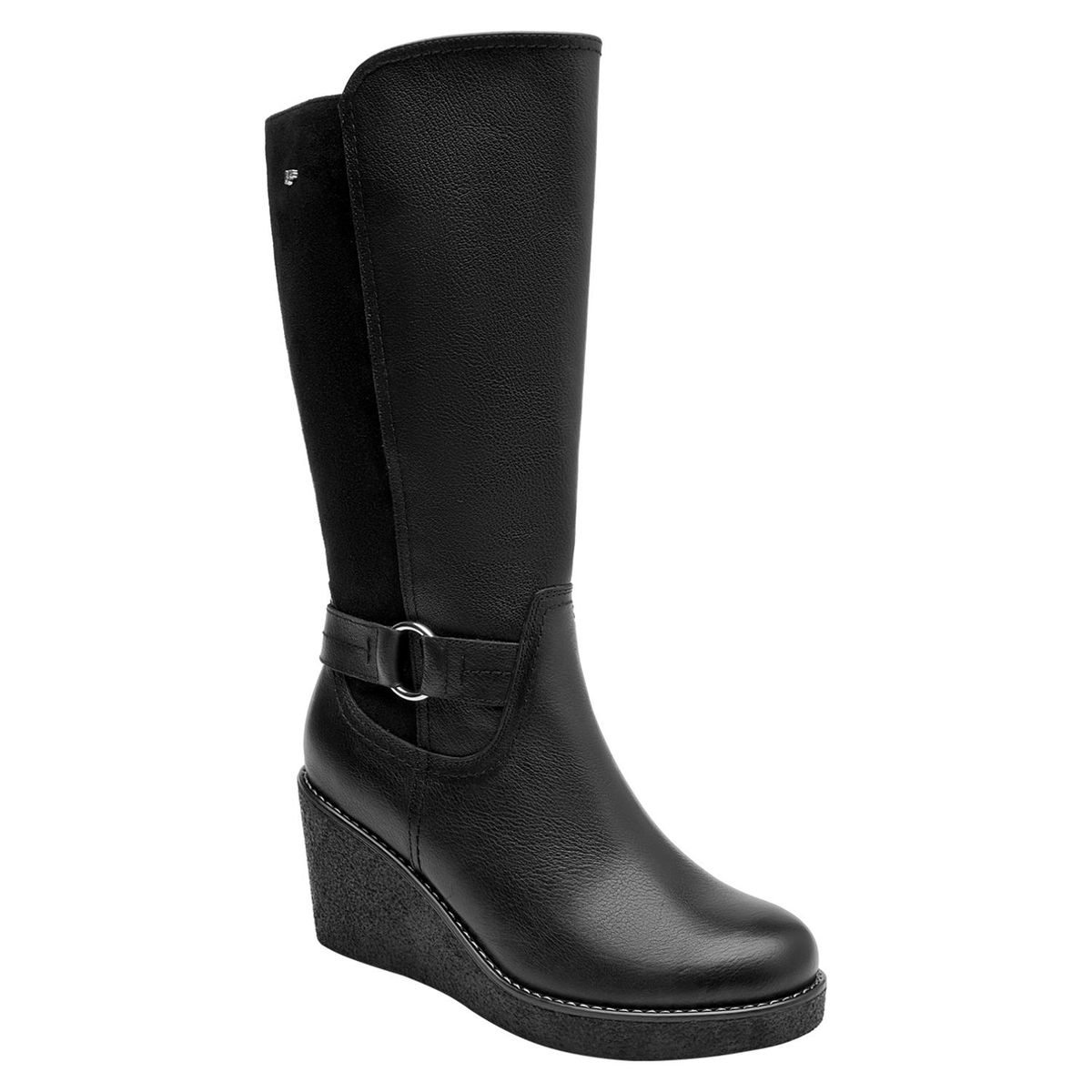 16 HRS - Bota Mujer Cuero Negro 16 Hrs