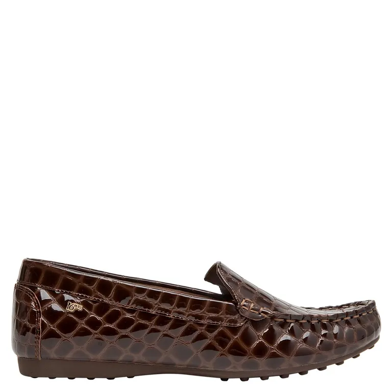 16 HRS Zapato Casual Mujer Cuero Café