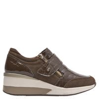 Zapatilla Urbana Mujer Cuero Café