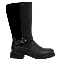 16 HRS - Bota Mujer Cuero Negro