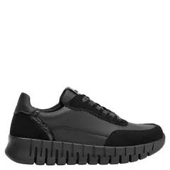 16 HRS - Zapatilla Urbana Mujer Cuero Negro