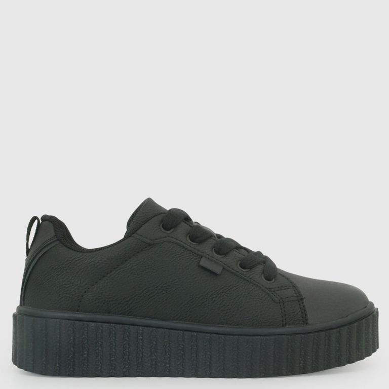 COLLOKY Zapatilla Escolar Niña Negro (34 A 39)