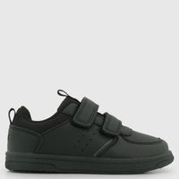 Zapatilla Escolar Unisex Niño Negro (26 A 29)