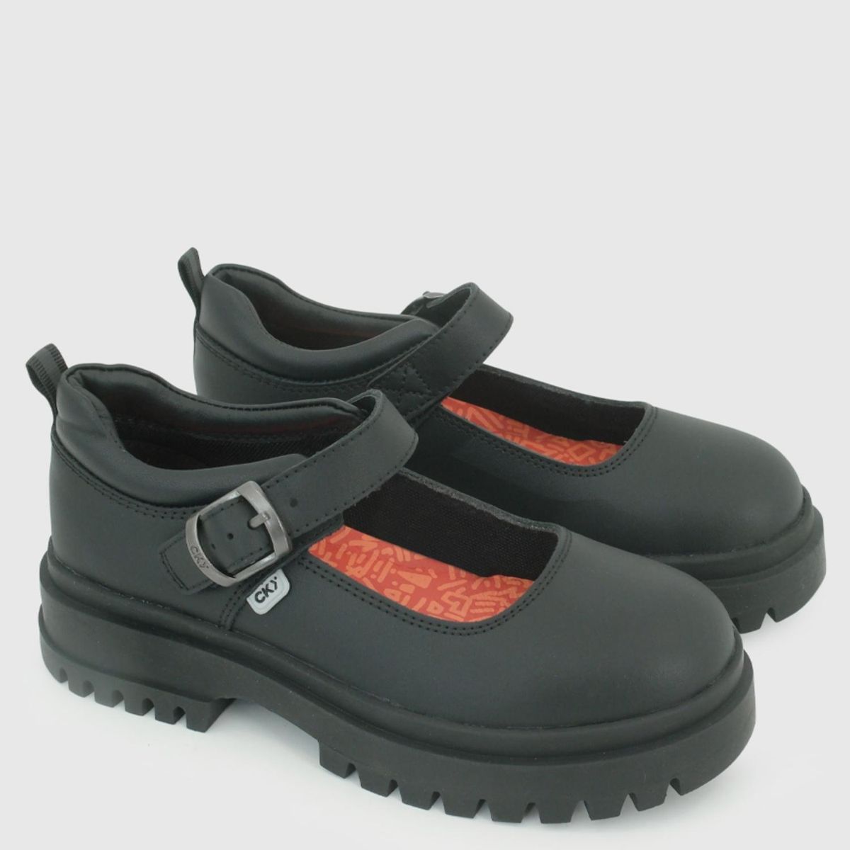 COLLOKY - Zapato Escolar Niña Cuero Negro (30 a 32)