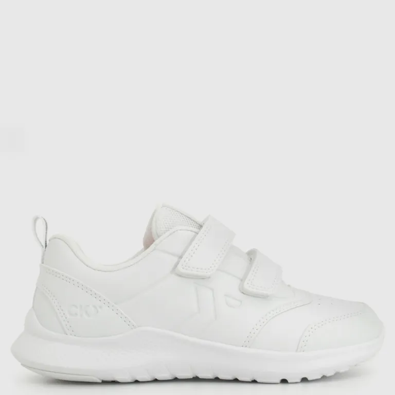 Zapatilla Escolar Unisex Niño Blanco (30 a 33)
