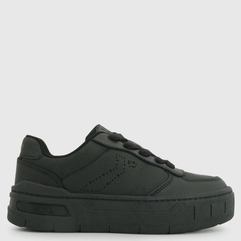 COLLOKY Zapatilla Escolar Niña Negro (34 A 38)