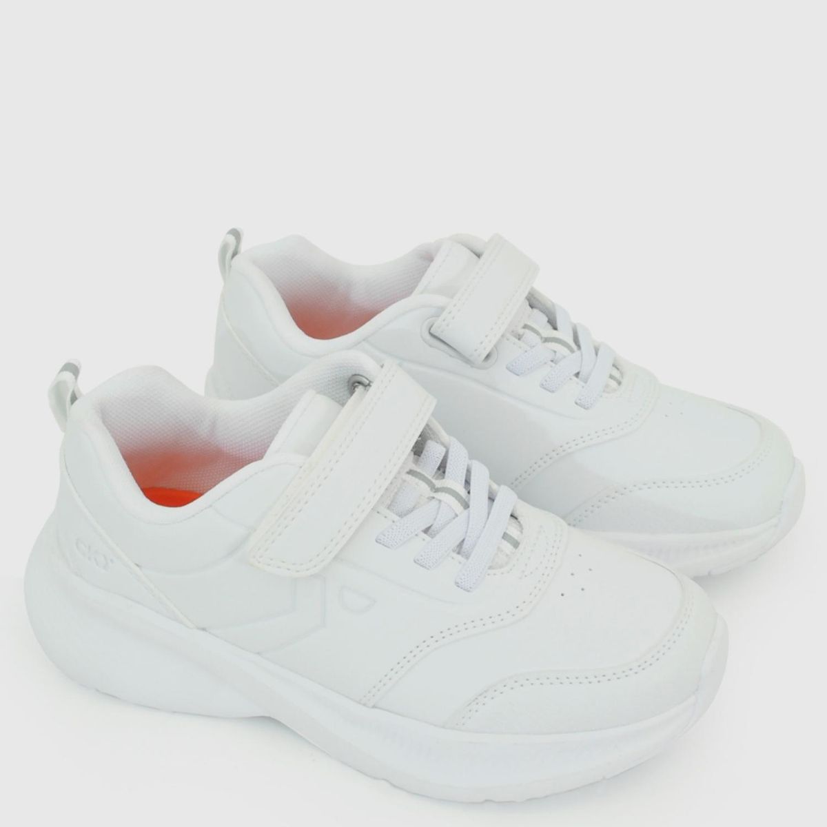 COLLOKY - Zapatilla Escolar Unisex Niño Blanco (34 A 41) Colloky