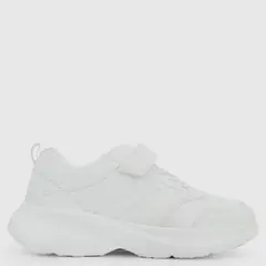 COLLOKY - Zapatilla Escolar Unisex Niño Blanco (34 A 41)