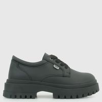 Zapato Escolar Niña Negro (34 A 39)