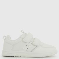 Zapatilla Escolar Unisex Niño Blanco (26 A 29)