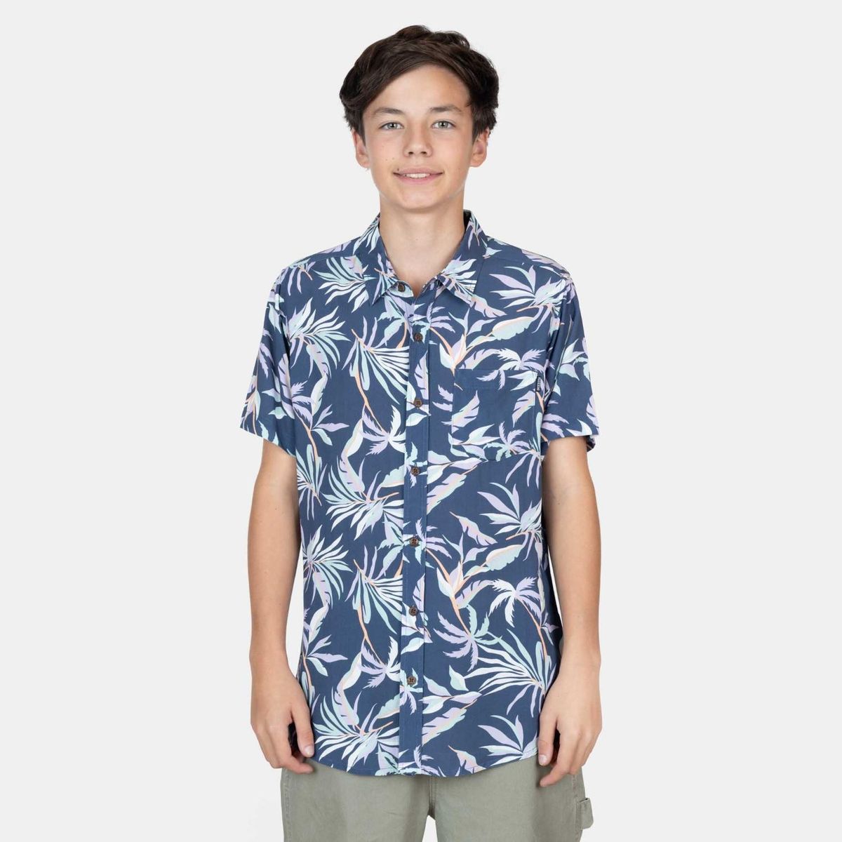 MAUI AND SONS - Camisa Manga Corta Niño Azul Maui And Sons