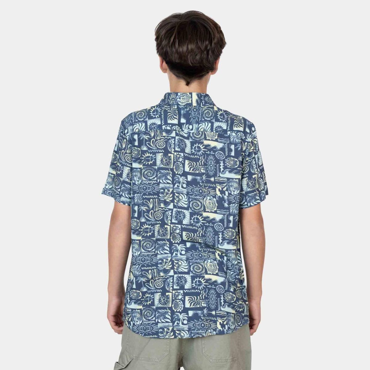 MAUI AND SONS - Camisa Manga Corta Niño Azul Maui And Sons