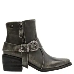 POLLINI - Botin Mujer Cuero Negro