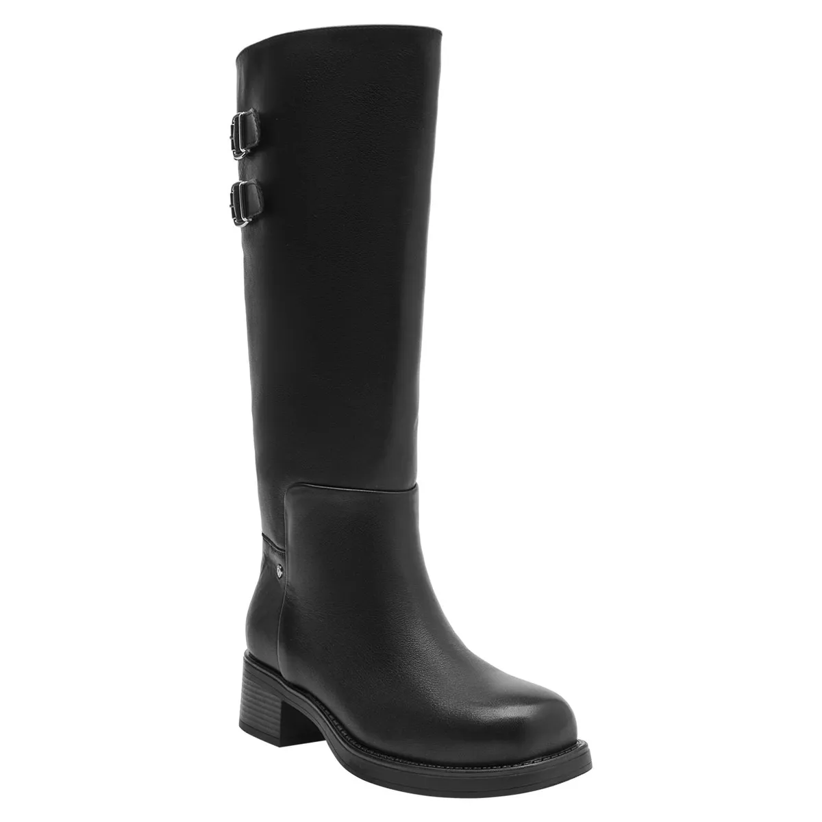 POLLINI - Bota Mujer Cuero Negro Pollini